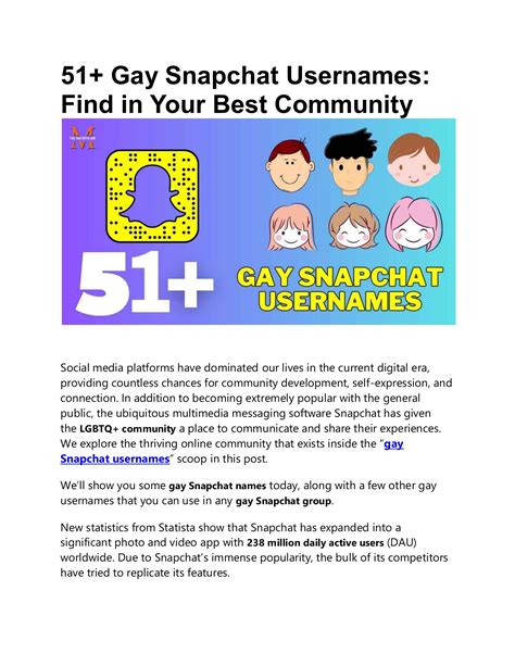 Snapchat Gay Usernames